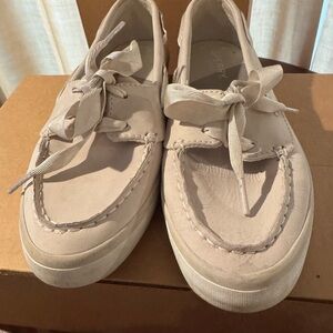 Sperry Cream Boat Shoes